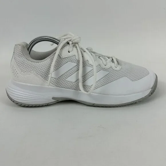 adidas Game Court 2 Tennis Sneakers Women Size 9 White Mesh Upper Lace Up GW4971 - Picture 8 of 10